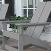 Flash Furniture Gray Modern Poly Resin Adirondack Rocking Chair JJ-C14709-GY-GG